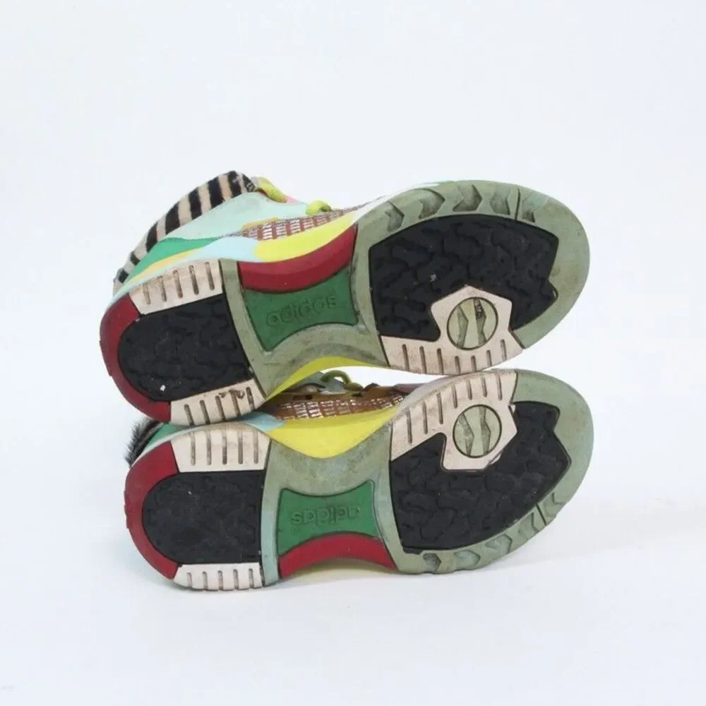 Adidas Jeremy Scott JS Streetball Zebra Multicolor Q23513 High Top Size 5.5 Men